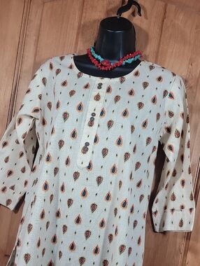 Paisley Print Cotton Kurta from India